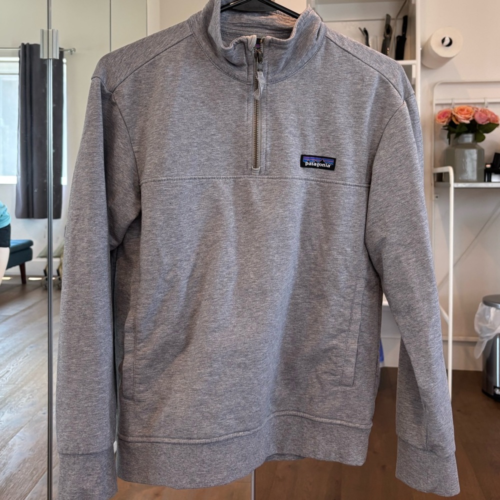 Patagonia Zip Up Gray Sweater